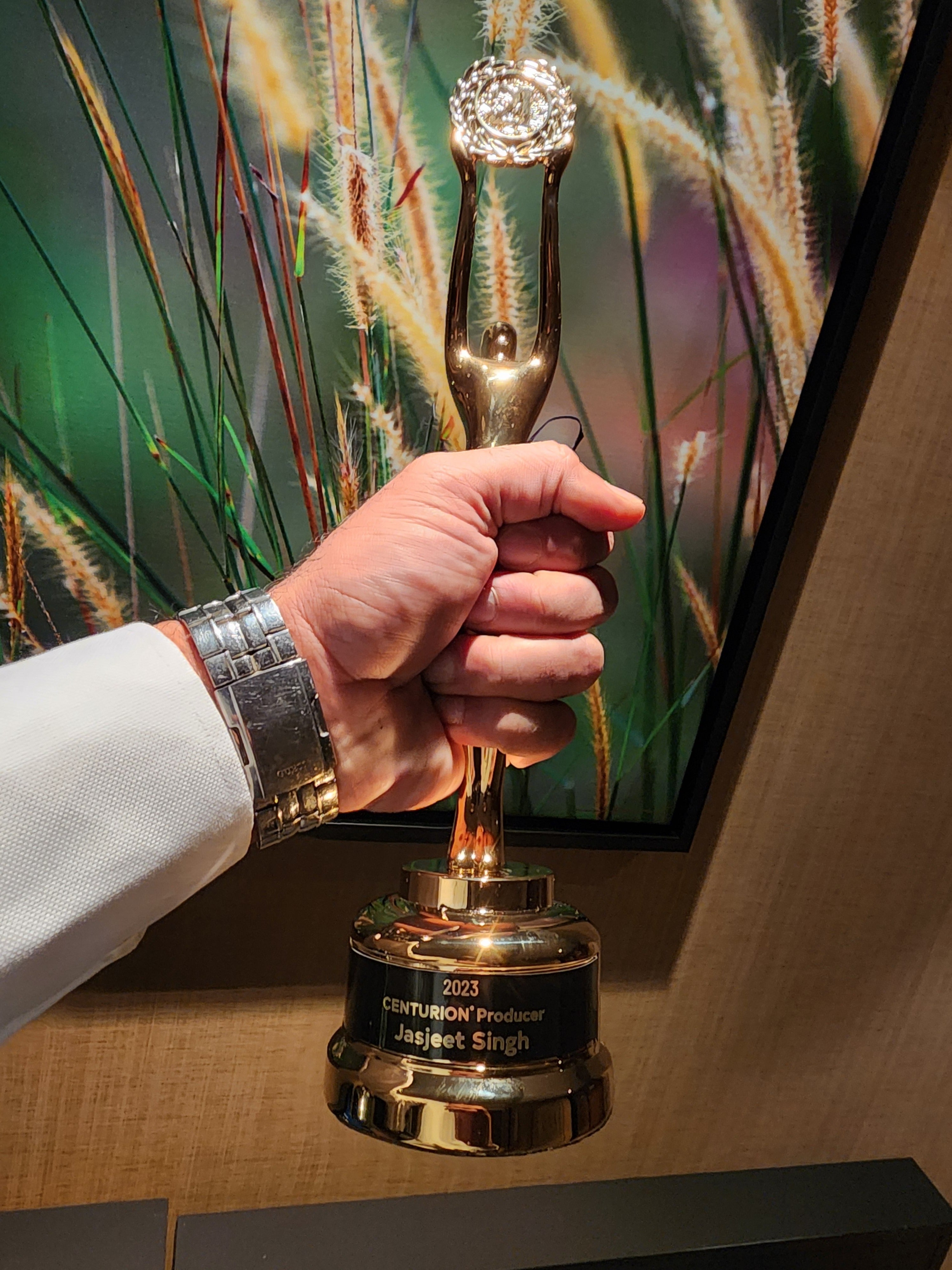 2023 Centurion Producer award, engraved Jasjeet Singh